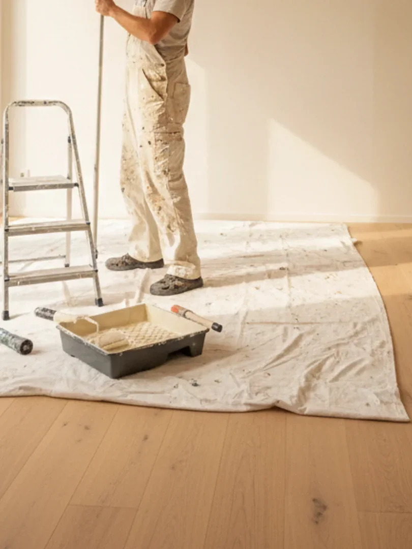 Peintre professionnel à Fribourg — chantier intérieur